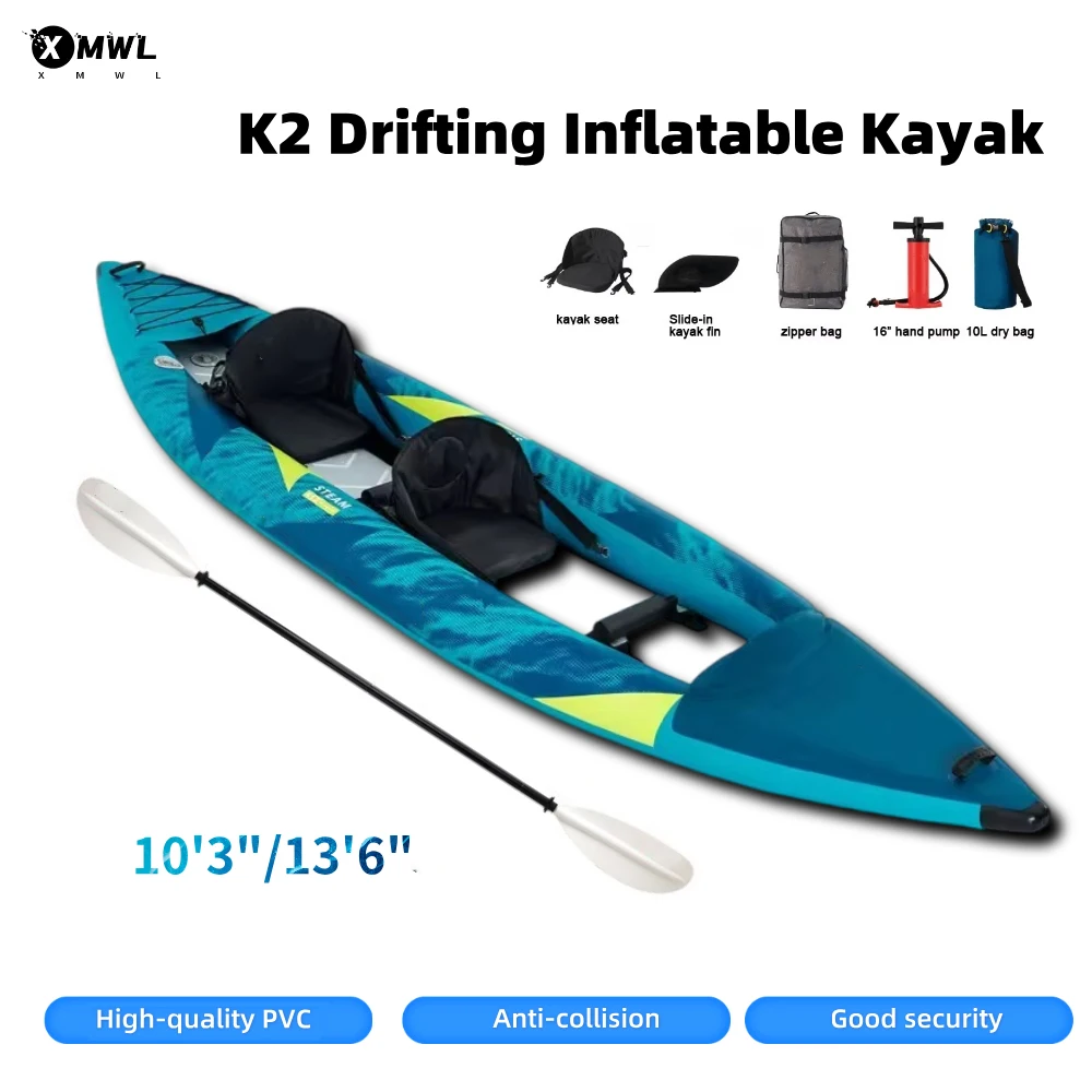 Fishing Boat Paddle - Canoa Kayak Inflable para 1-2 Personas,