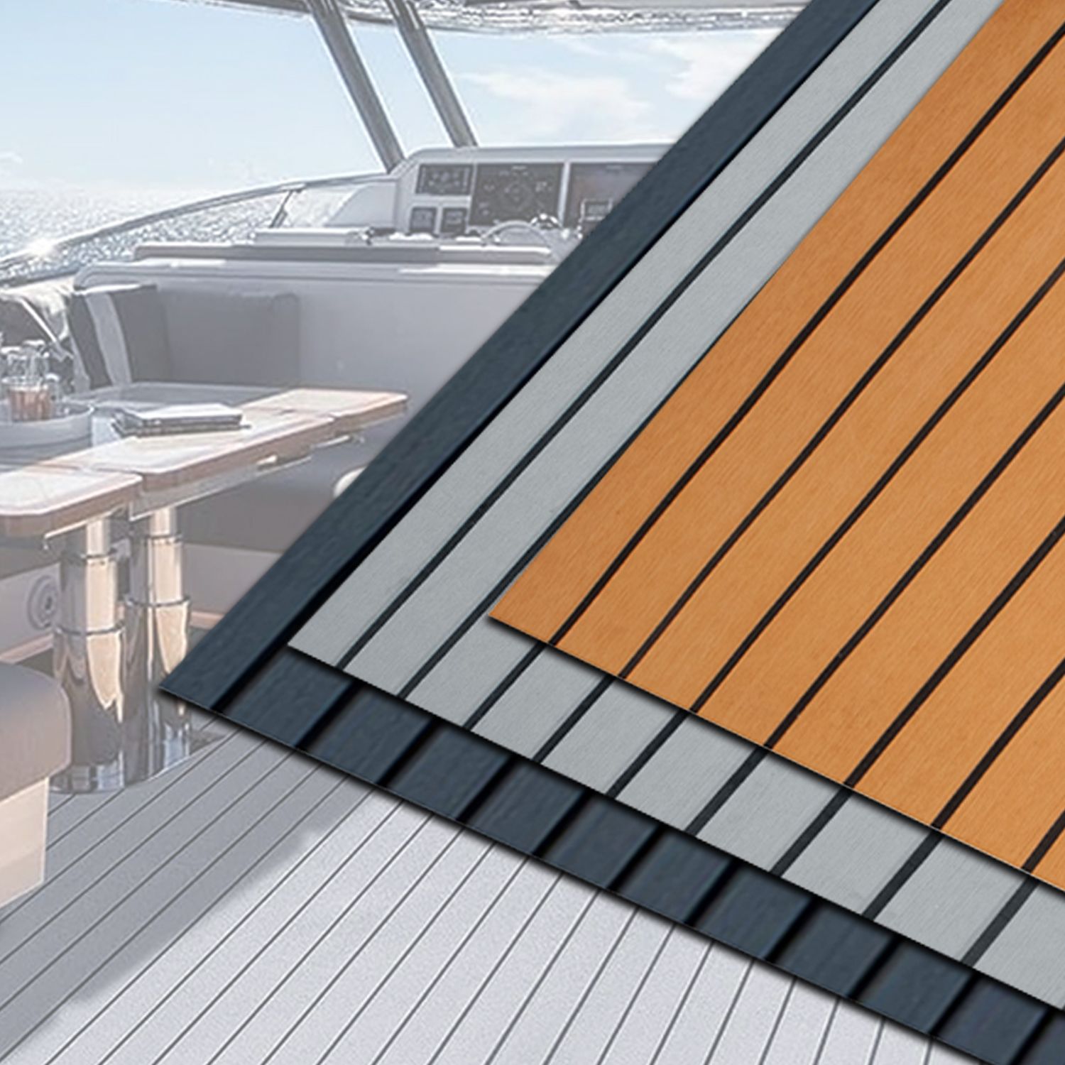 Fishing Boat Fiberglass - Alfombra Náutica de EVA, Revestimiento Autoadhesivo