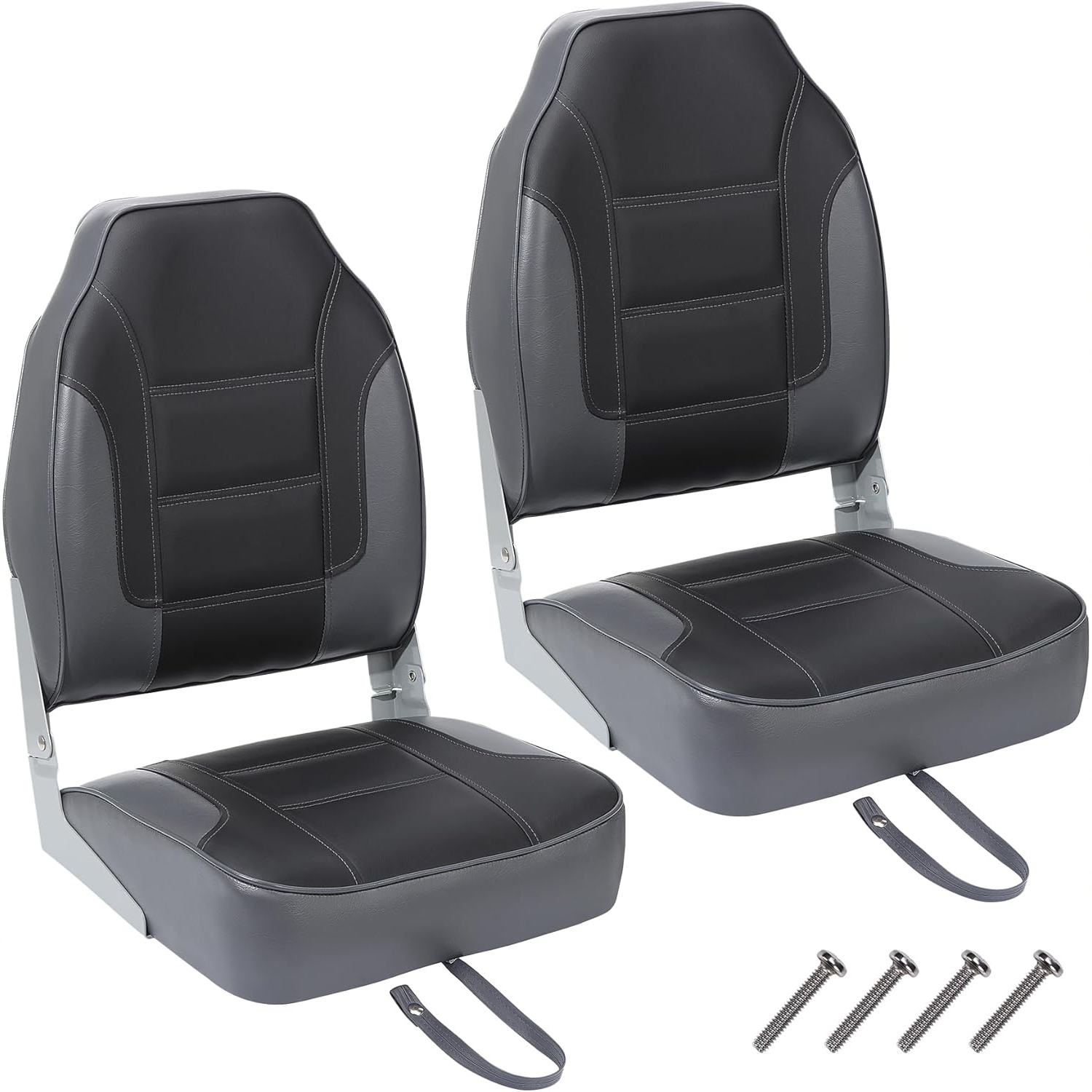 Fishing Boat Seat - Paquete de 2 asientos plegables para