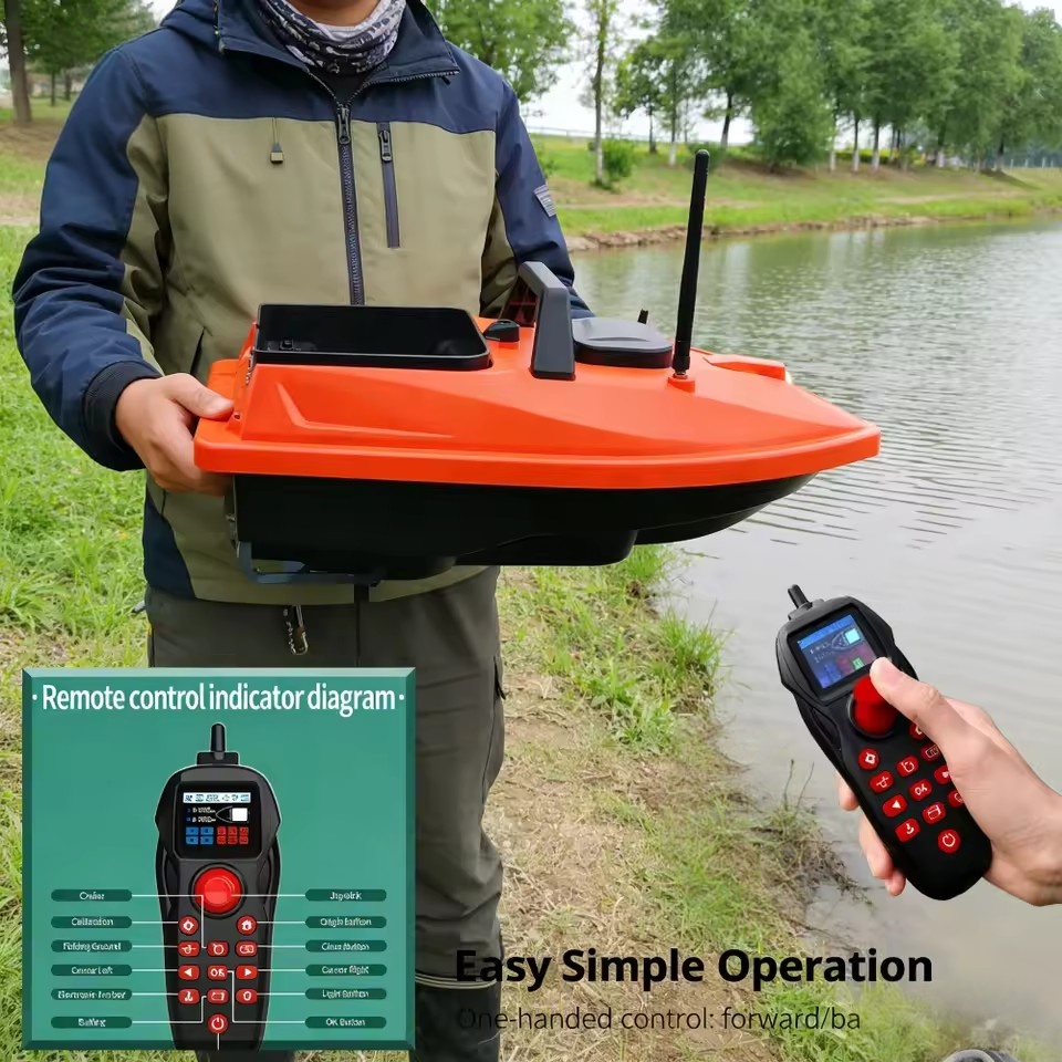 Fishing Boat Anchor - Barco Cebador de Pesca con GPS,