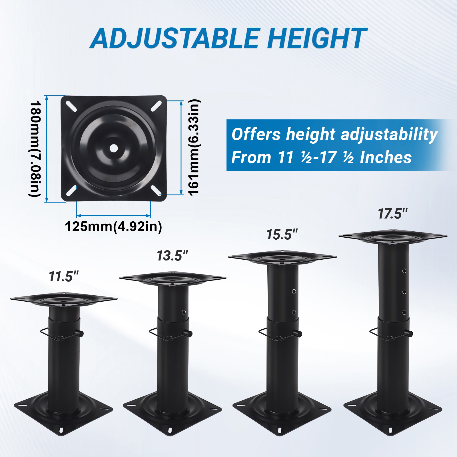 Base de pedestal para asiento  - Fishing Boat Steering Wheel reseña y precio