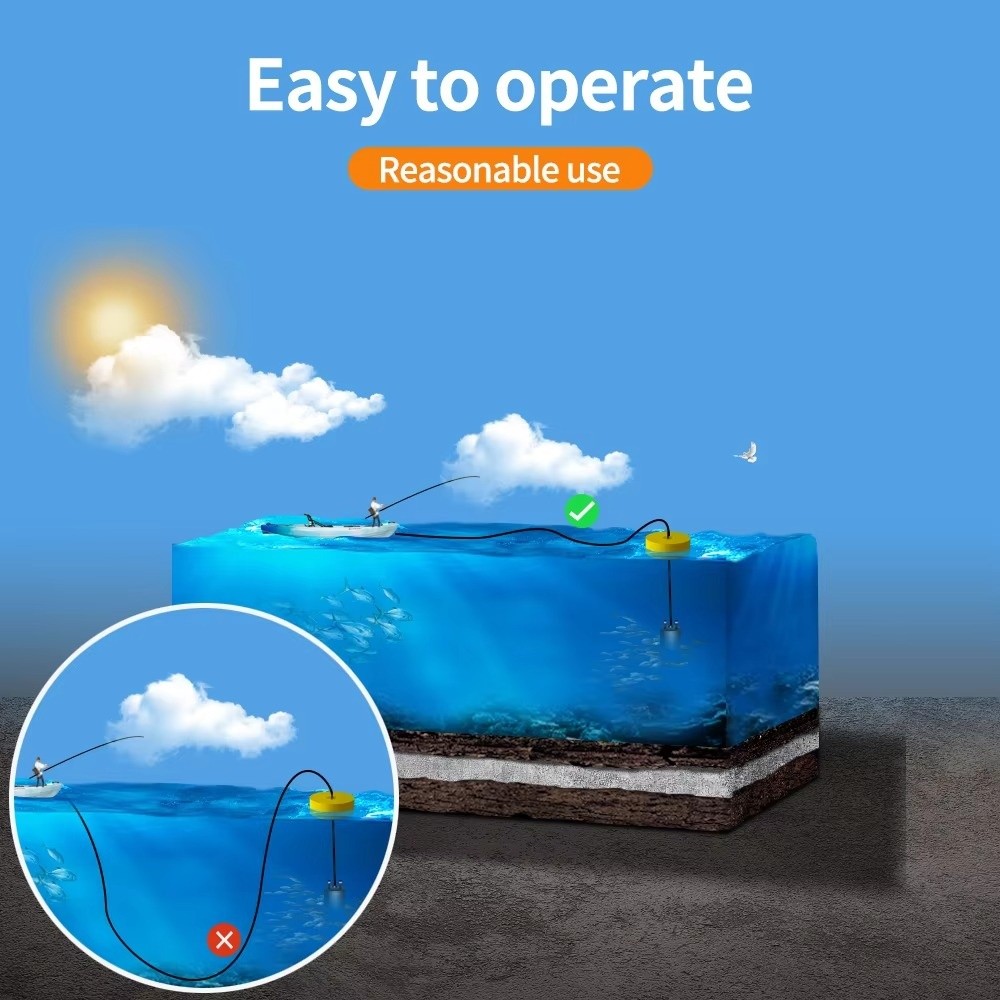 Buscador de Peces Portátil con - Fishing Boat Depth Finder reseña y precio