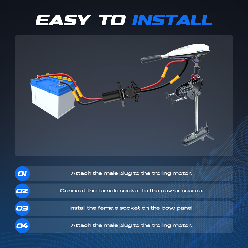 Conector de Motor de Arrastre, - Fishing Boat Steering Wheel reseña y precio
