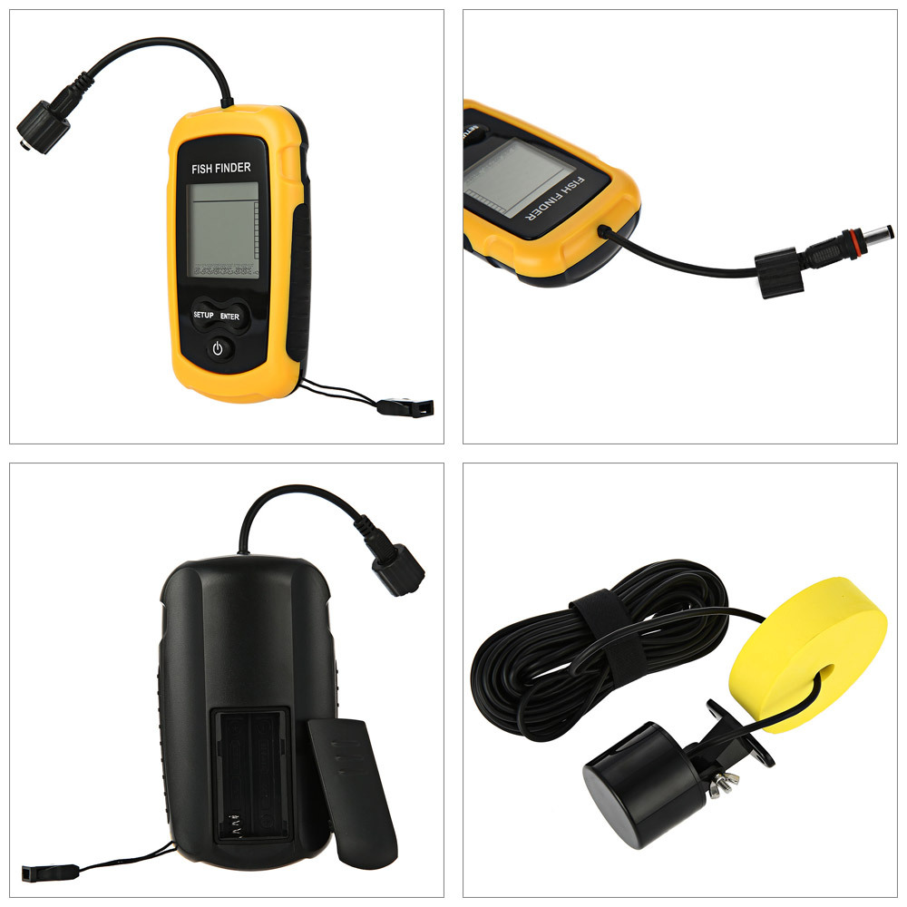 Sonda de Pesca Portátil con Al - Fishing Boat Depth Finder reseña y precio