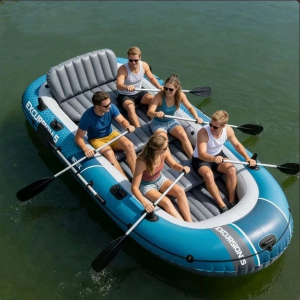 Kayak grueso para 2 o 4 person - Fishing Boat Inflatable reseña y precio