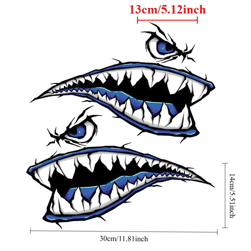 2 uds dientes de tiburón boca  - Fishing Boat Oar reseña y precio